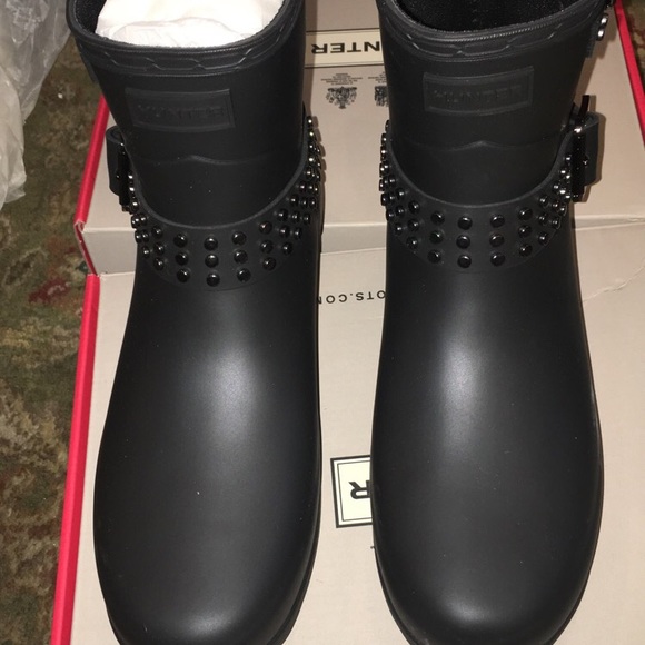 refined stud waterproof biker boot